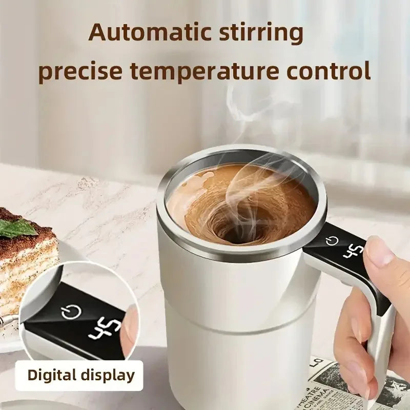 self stirring cup white